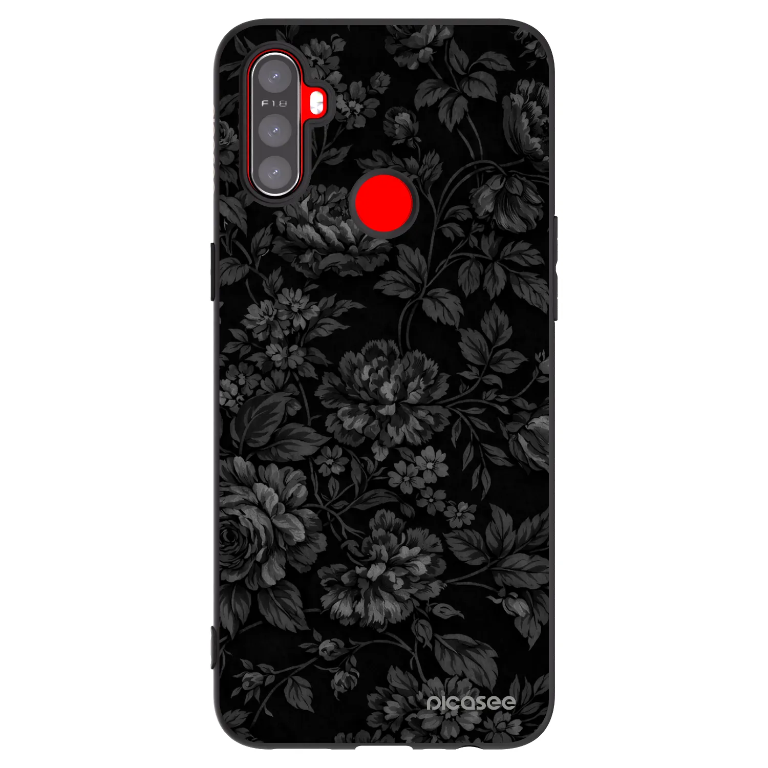 Picasee silikonový černý obal pro Realme C3 - Dark Romance