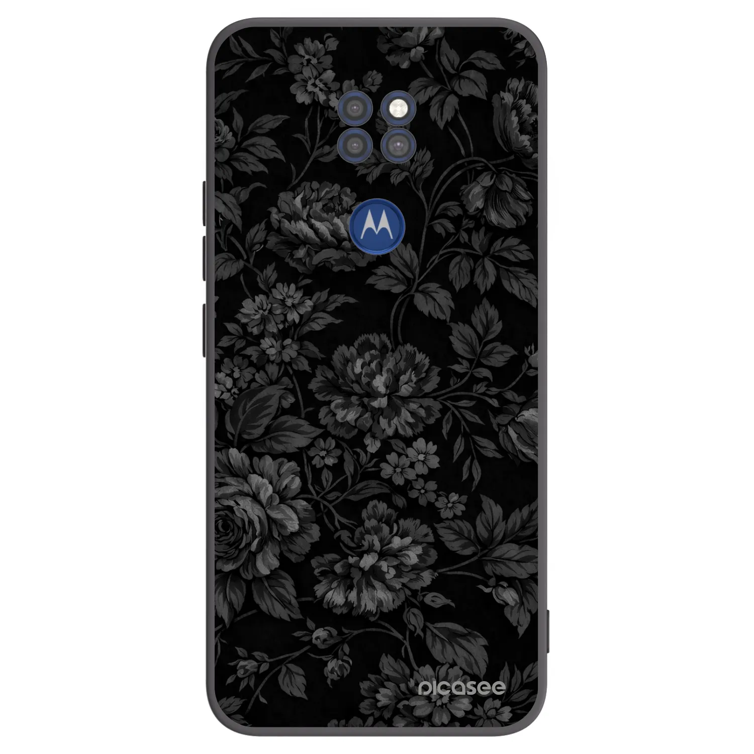 Picasee silikonový černý obal pro Motorola Moto G9 Play - Dark Romance