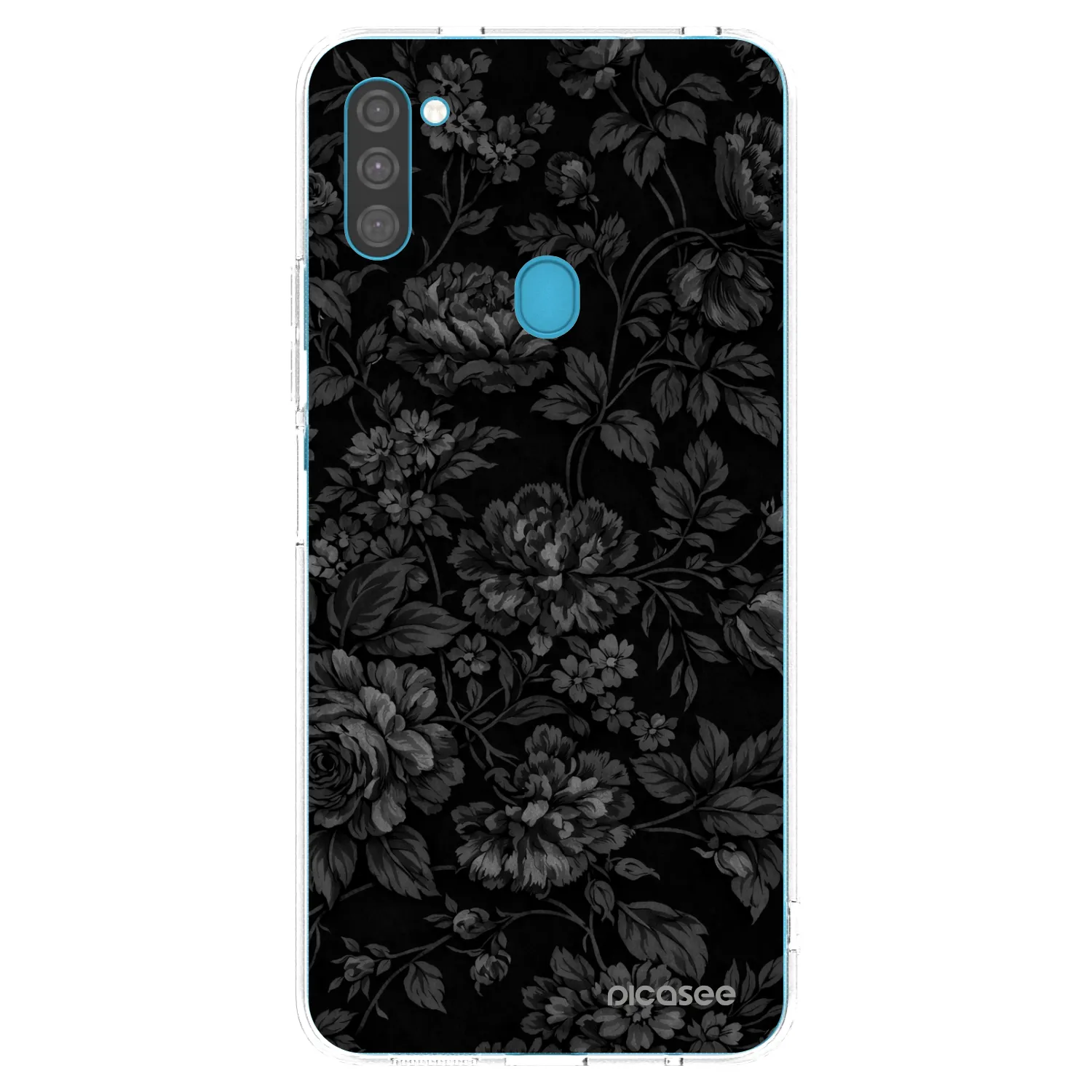 Picasee silikonový průhledný obal pro Samsung Galaxy M11 - Dark Romance