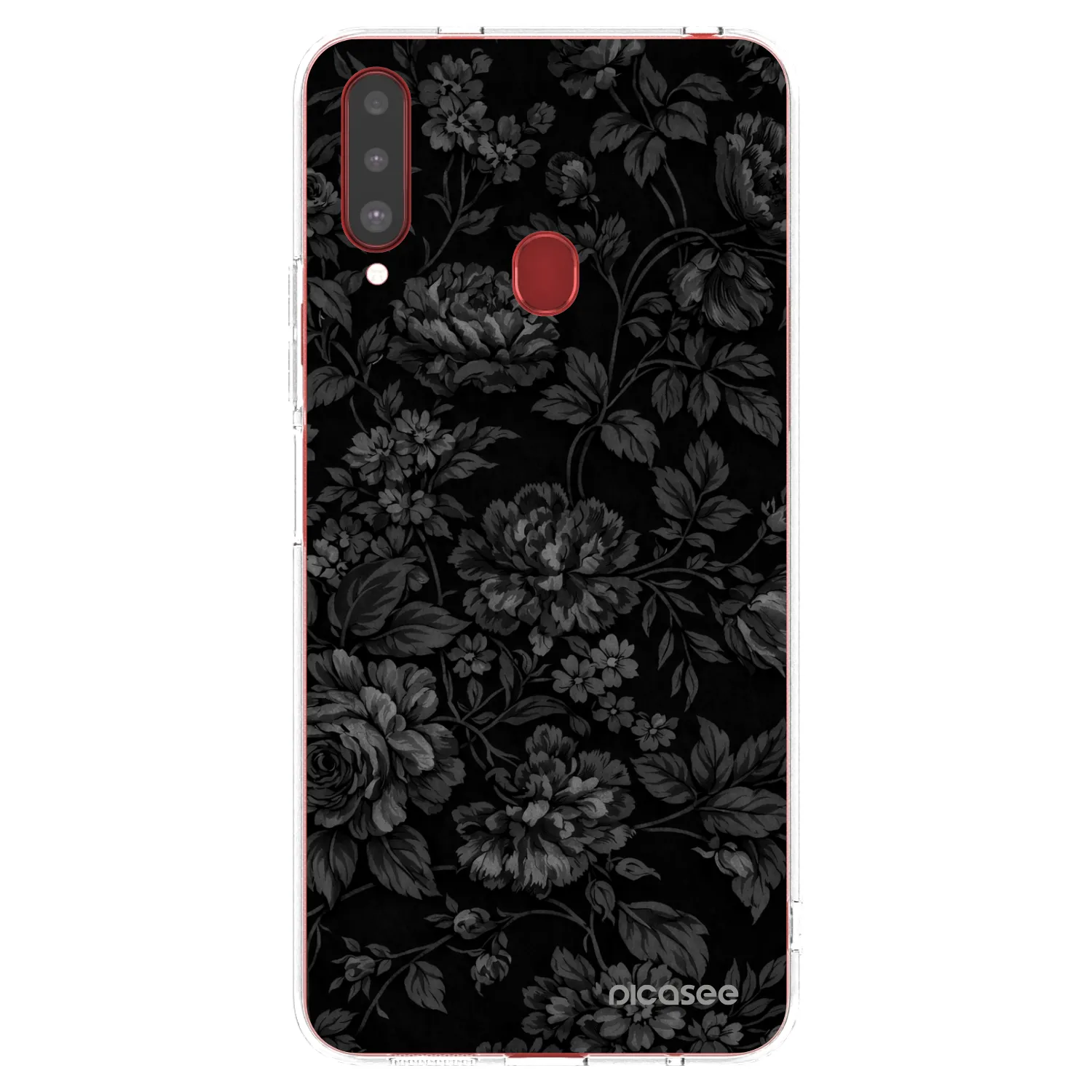 Picasee silikonový průhledný obal pro Samsung Galaxy A20s - Dark Romance