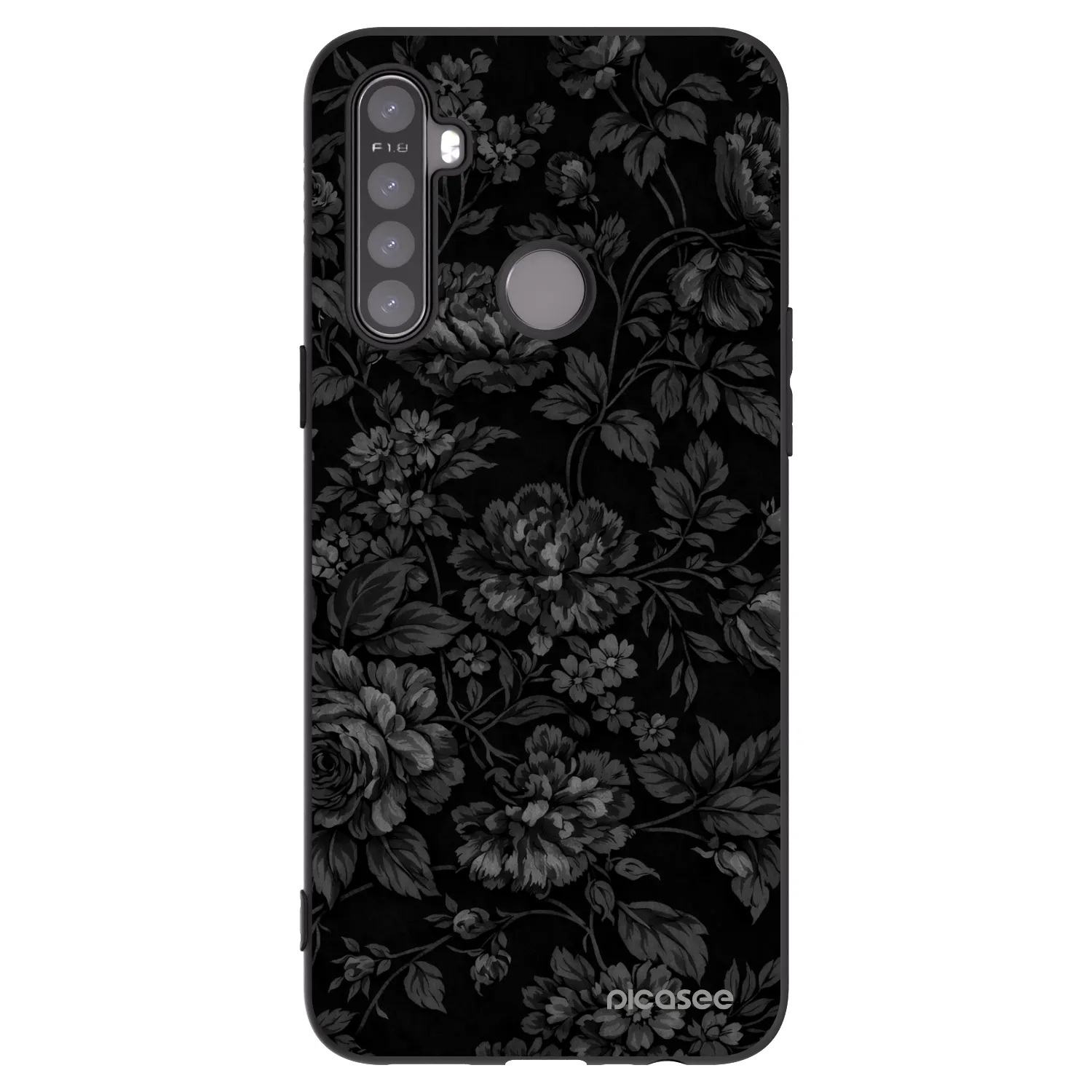Picasee silikonový černý obal pro Realme 5 - Dark Romance