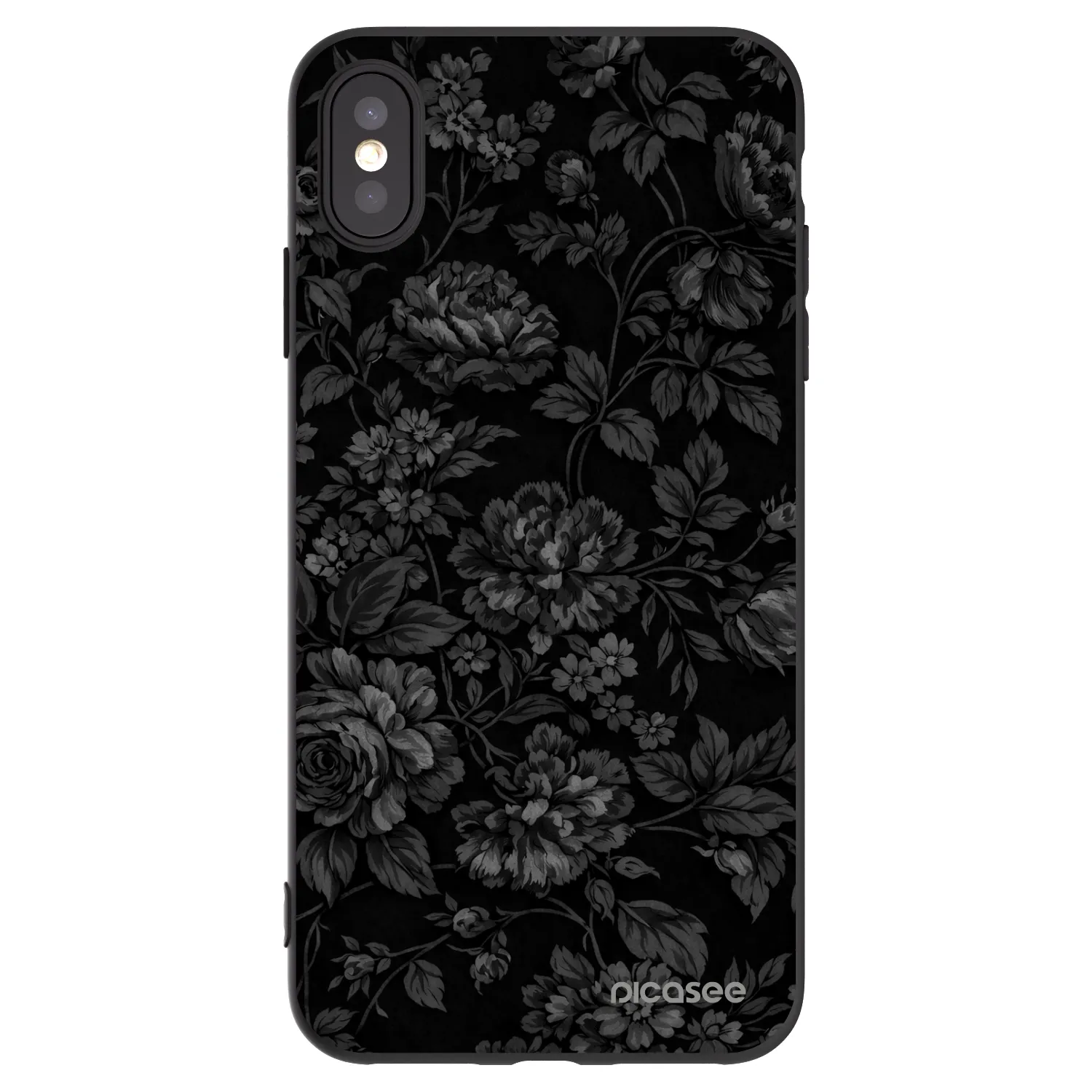 Picasee silikonový černý obal pro Apple iPhone XS Max - Dark Romance