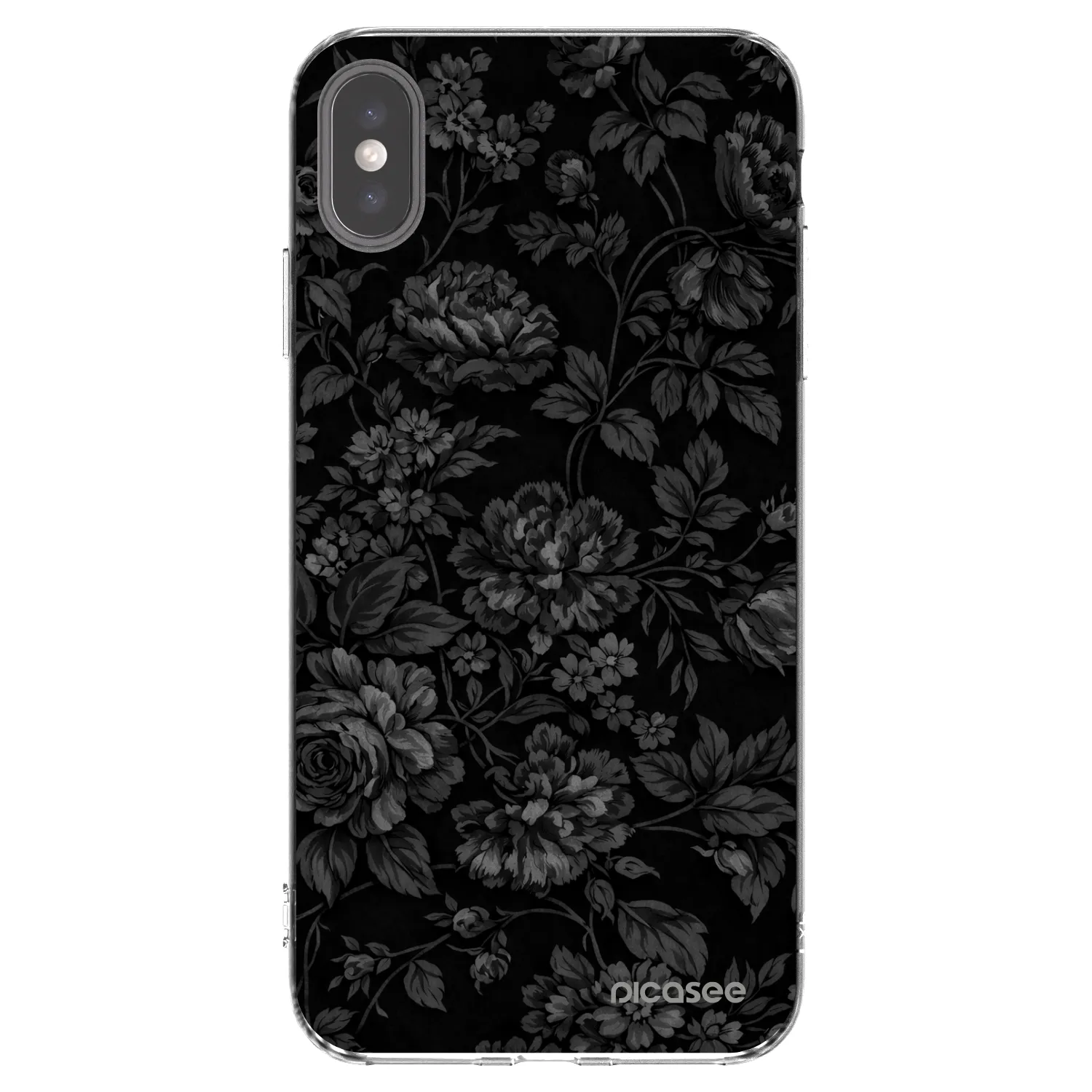 Picasee silikonový průhledný obal pro Apple iPhone XS Max - Dark Romance