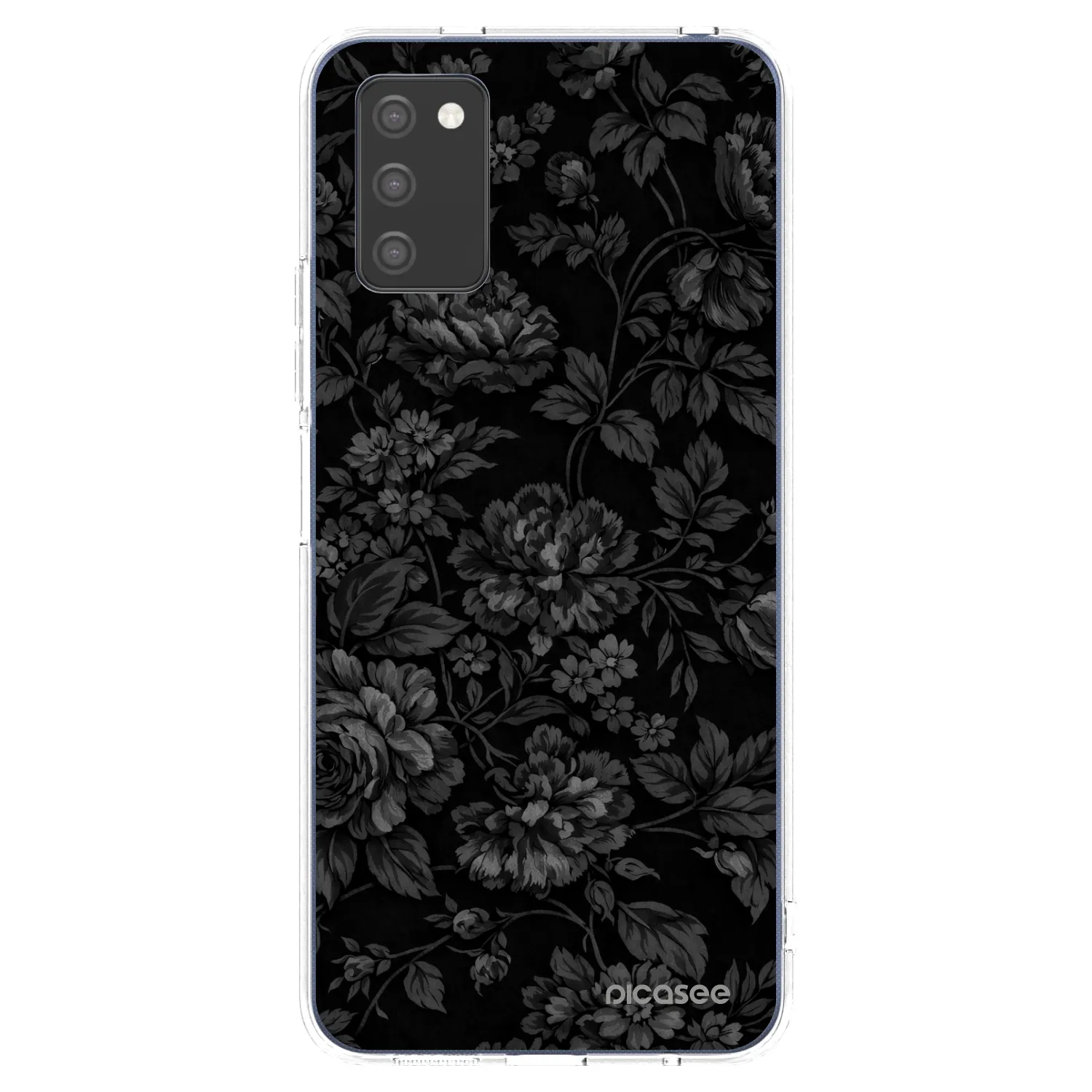 Picasee silikonový průhledný obal pro Samsung Galaxy A03s A037G - Dark Romance