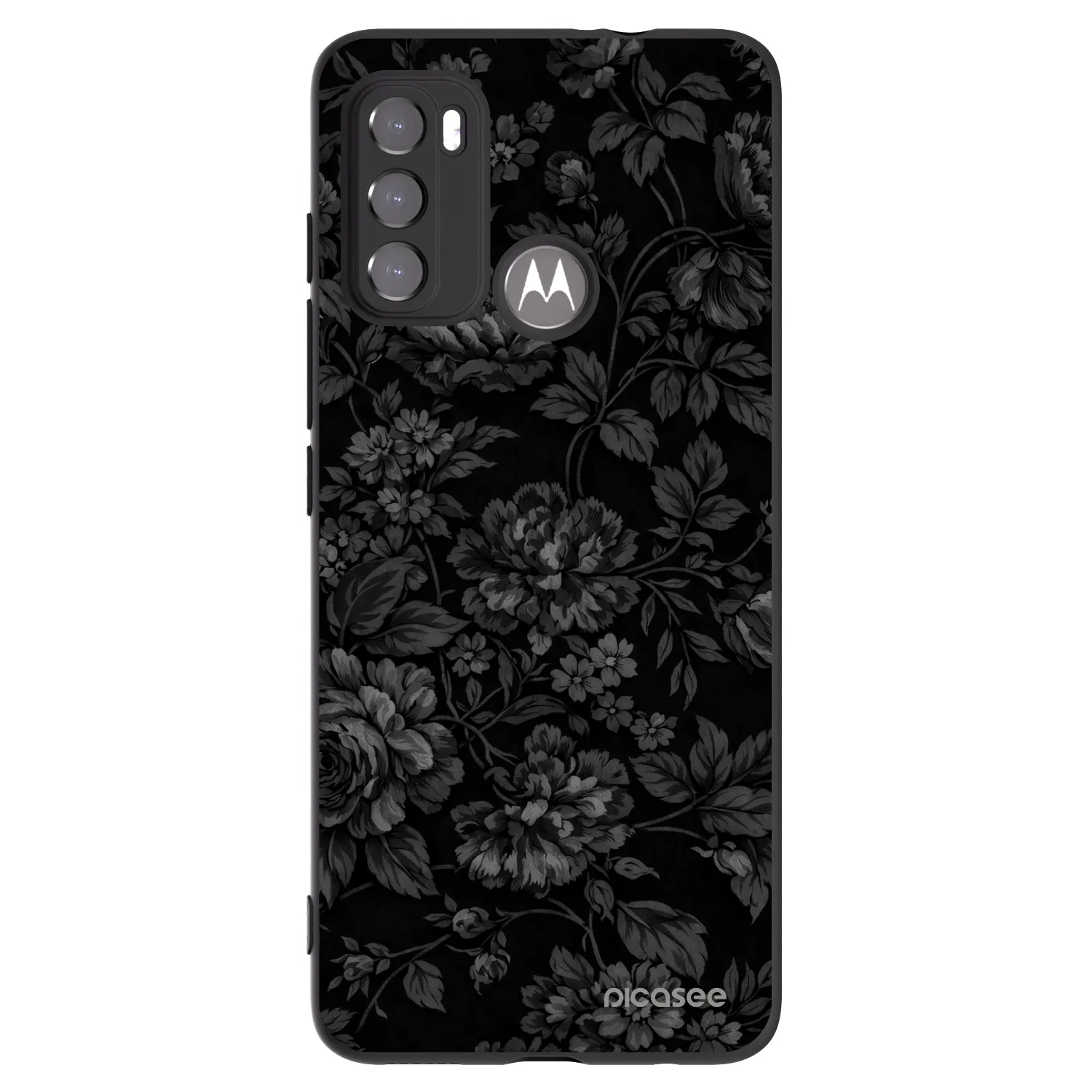 Picasee silikonový černý obal pro Motorola Moto G60 - Dark Romance