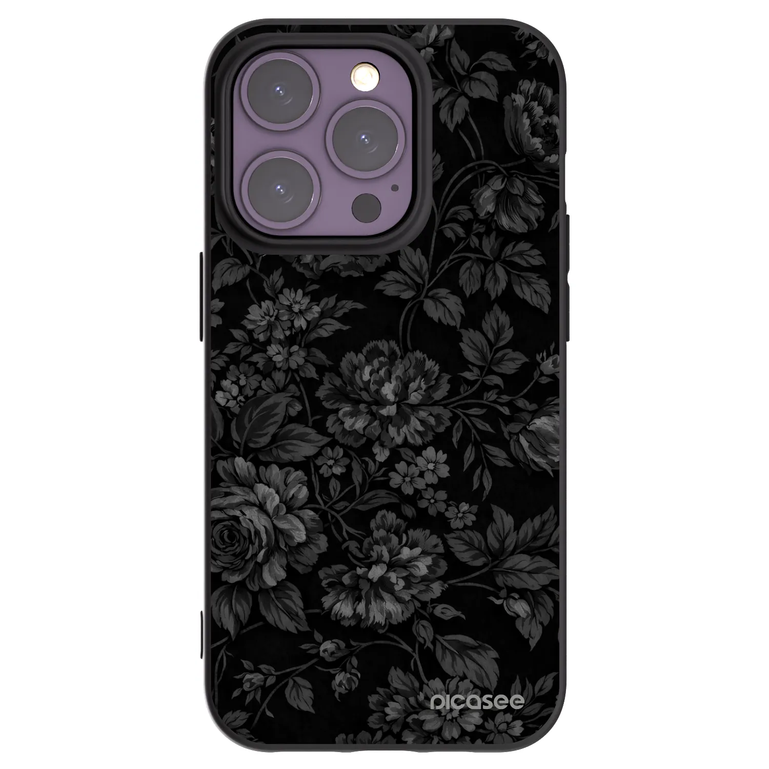 Picasee silikonový černý obal pro Apple iPhone 14 Pro - Dark Romance