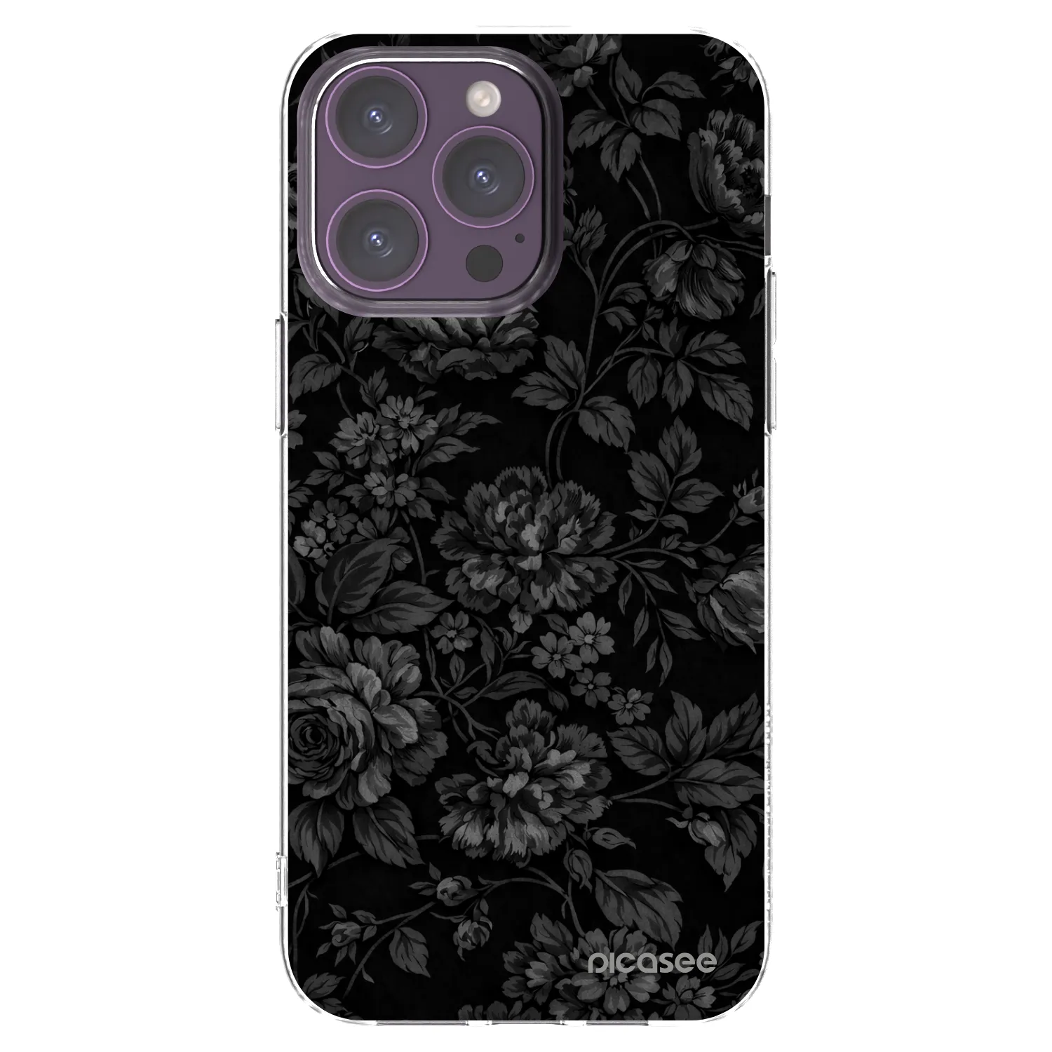 Picasee silikonový průhledný obal pro Apple iPhone 14 Pro Max - Dark Romance