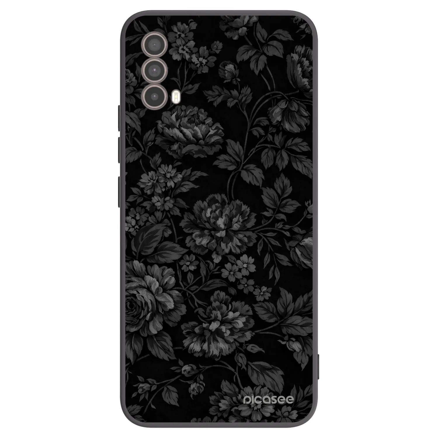 Picasee silikonový černý obal pro Motorola Moto E40 - Dark Romance