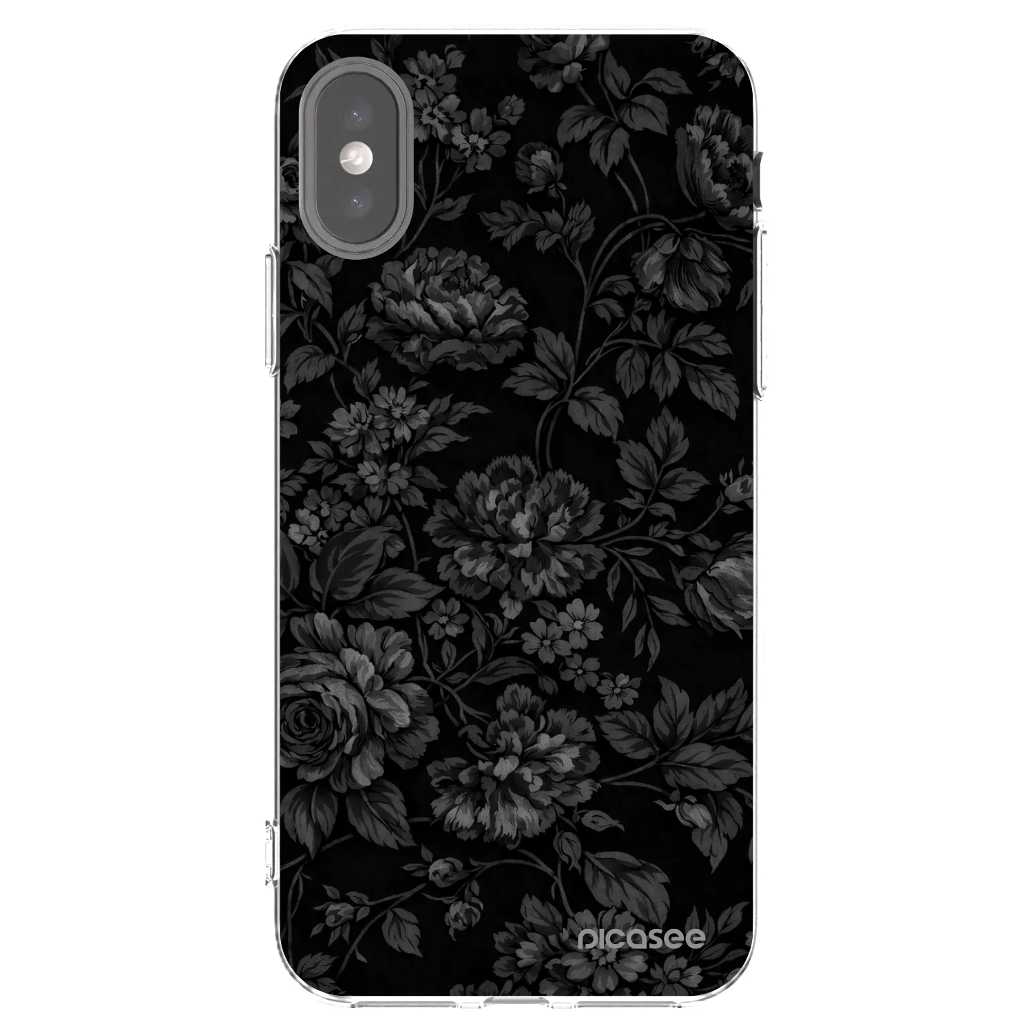 Picasee silikonový průhledný obal pro Apple iPhone X/XS - Dark Romance
