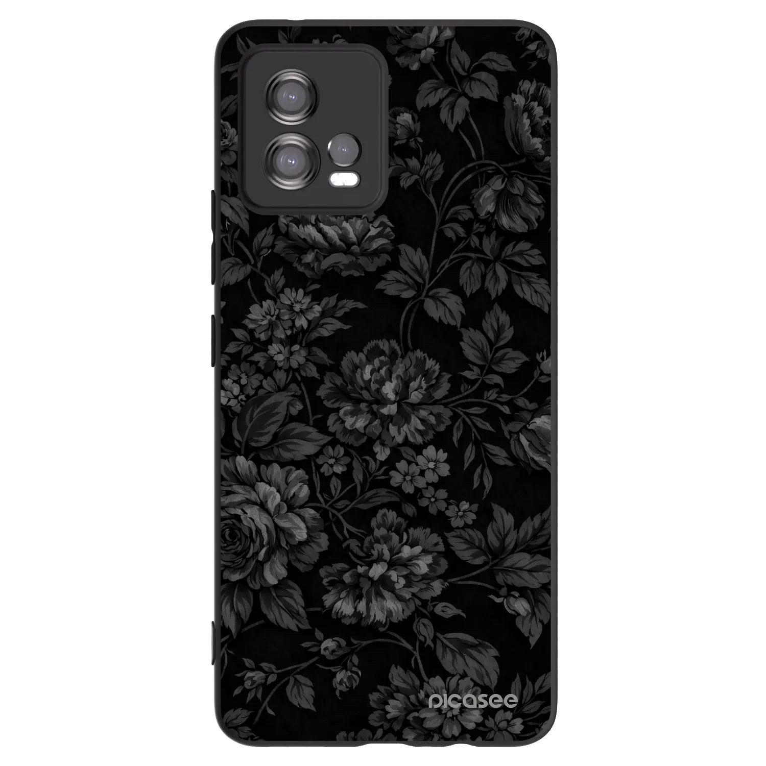 Picasee silikonový černý obal pro Motorola Moto G72 - Dark Romance