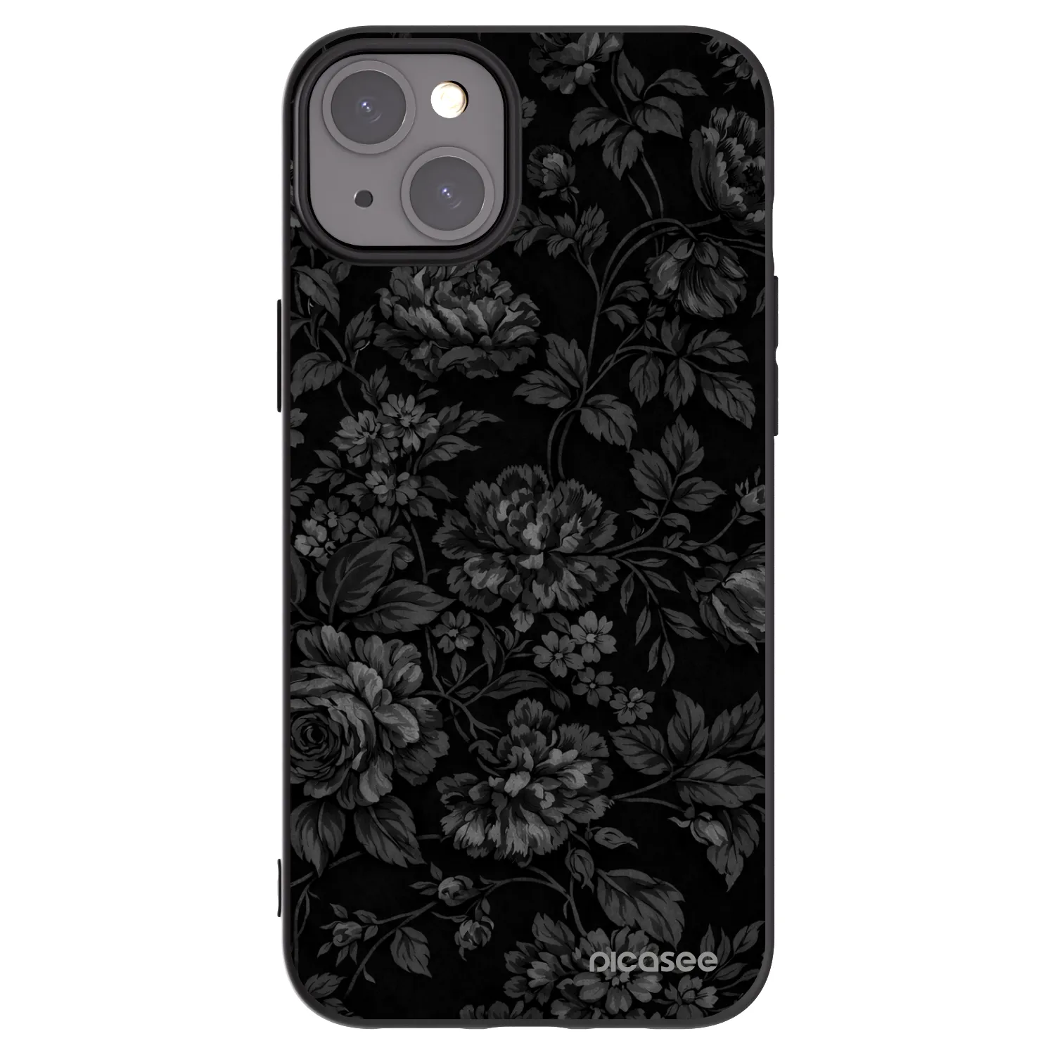 Picasee silikonový černý obal pro Apple iPhone 15 Plus - Dark Romance