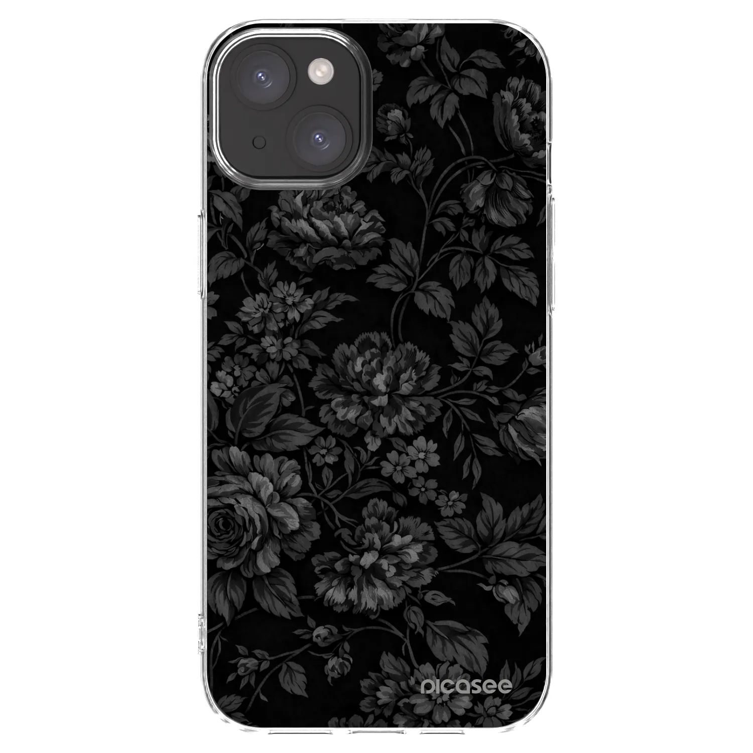 Picasee silikonový průhledný obal pro Apple iPhone 15 Plus - Dark Romance