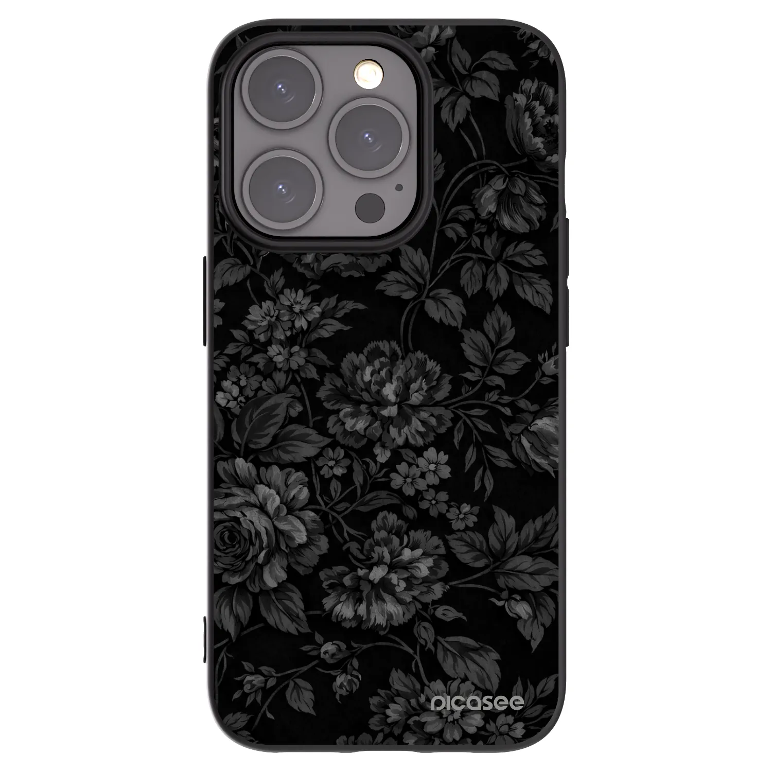 Picasee silikonový černý obal pro Apple iPhone 15 Pro - Dark Romance