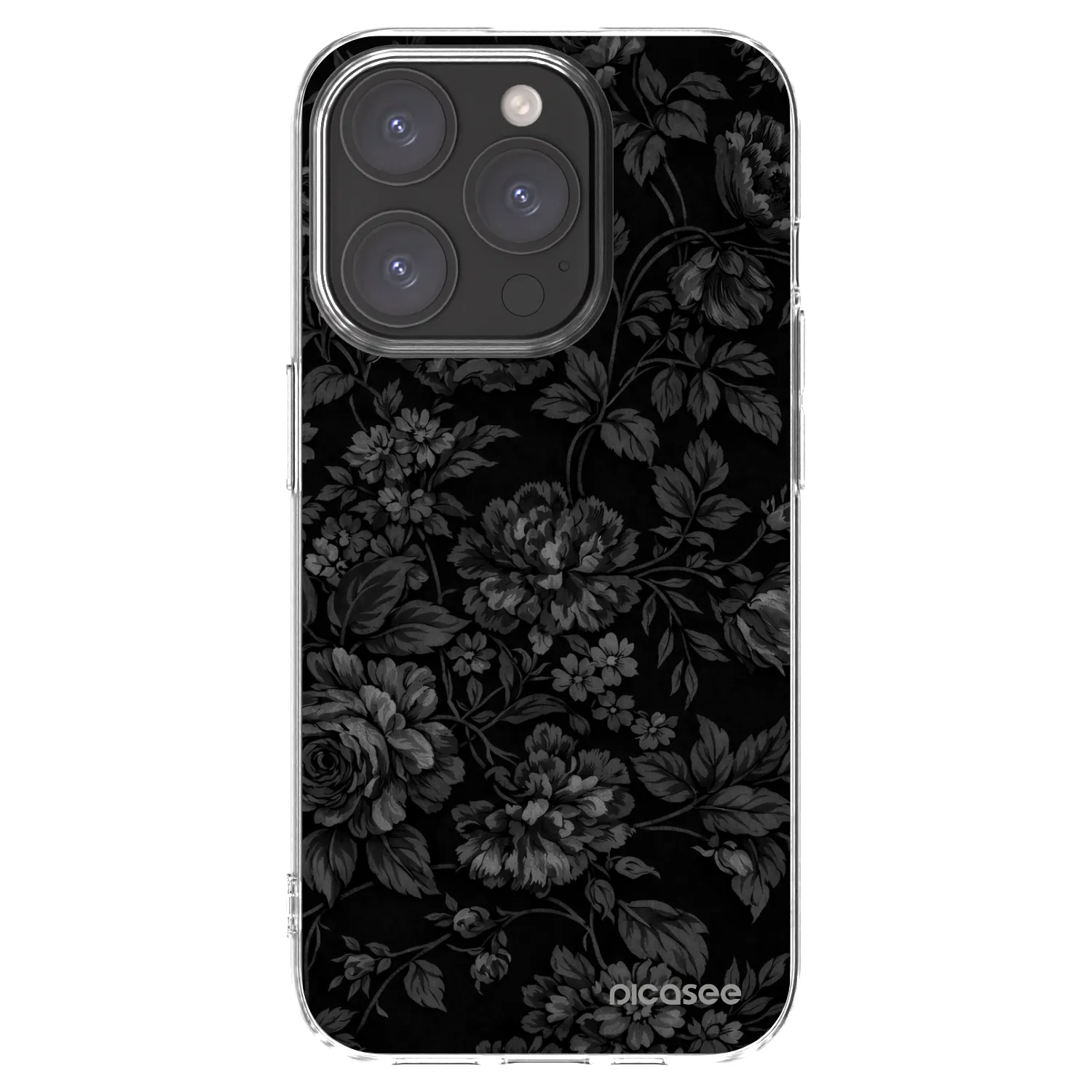 Picasee silikonový průhledný obal pro Apple iPhone 15 Pro - Dark Romance