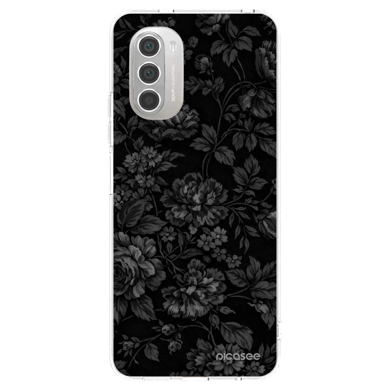 Picasee silikonový průhledný obal pro Motorola Moto G51 - Dark Romance
