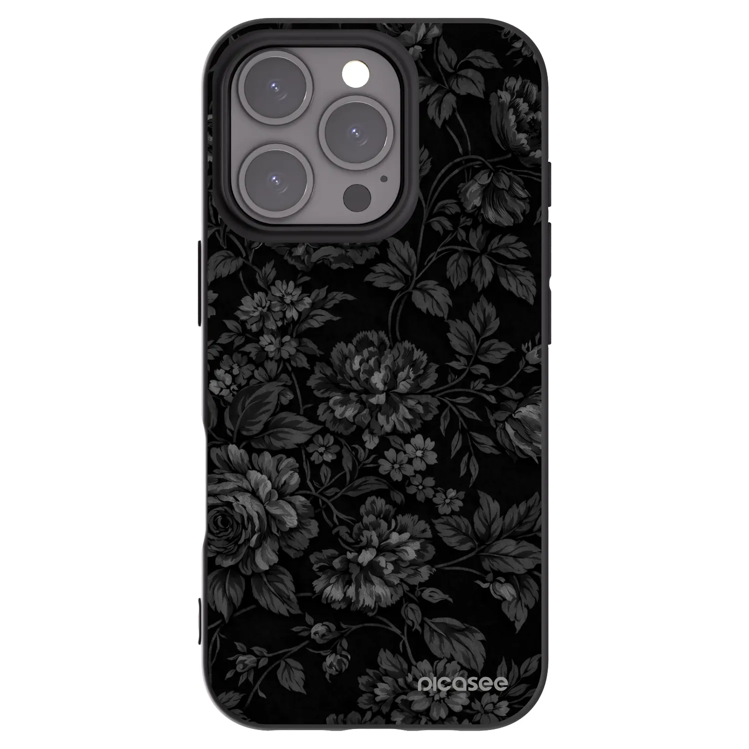 Picasee silikonový černý obal pro Apple iPhone 16 Pro - Dark Romance