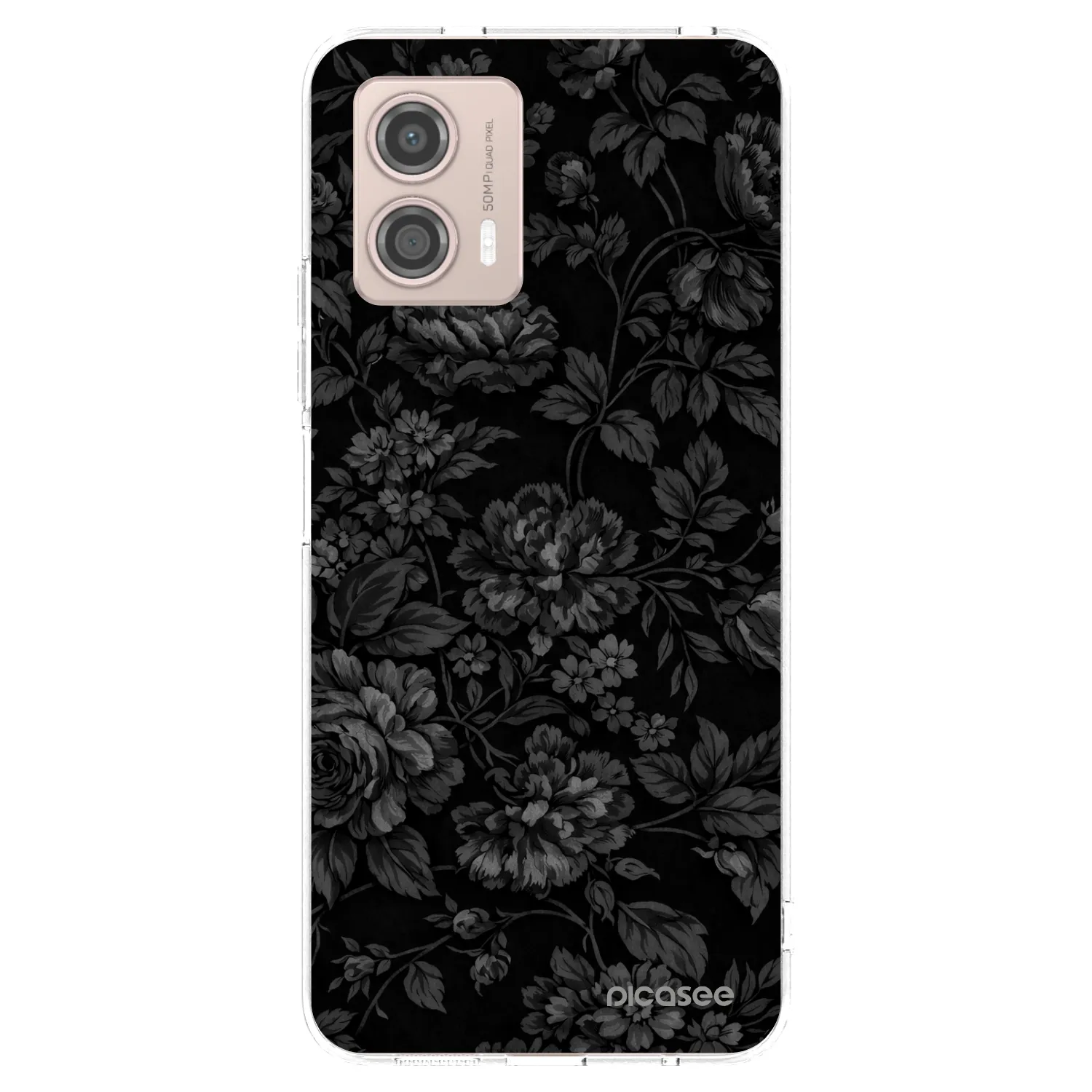 Picasee silikonový průhledný obal pro Motorola Moto G53 5G - Dark Romance