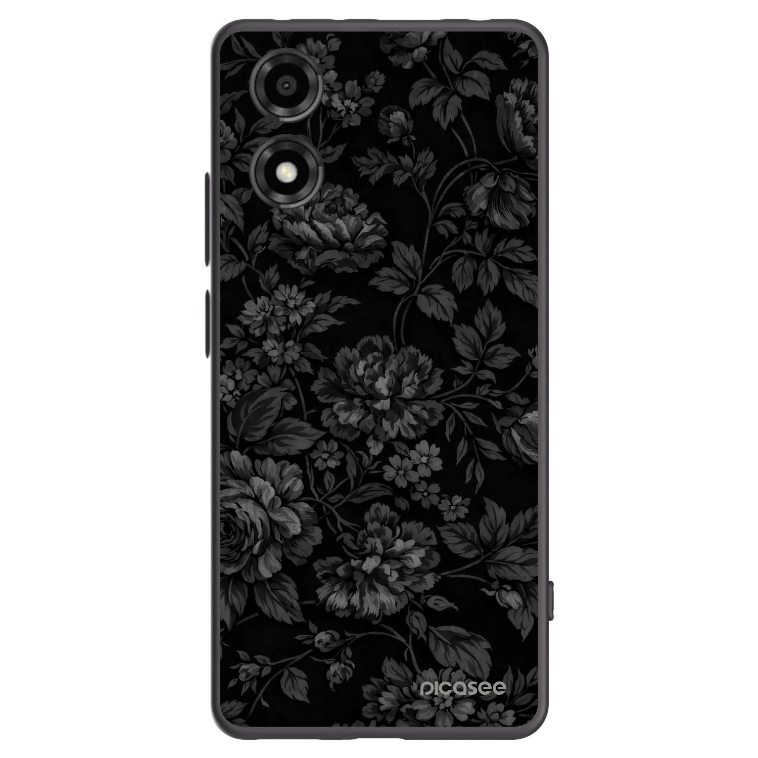 Picasee silikonový černý obal pro Motorola Moto E14 - Dark Romance