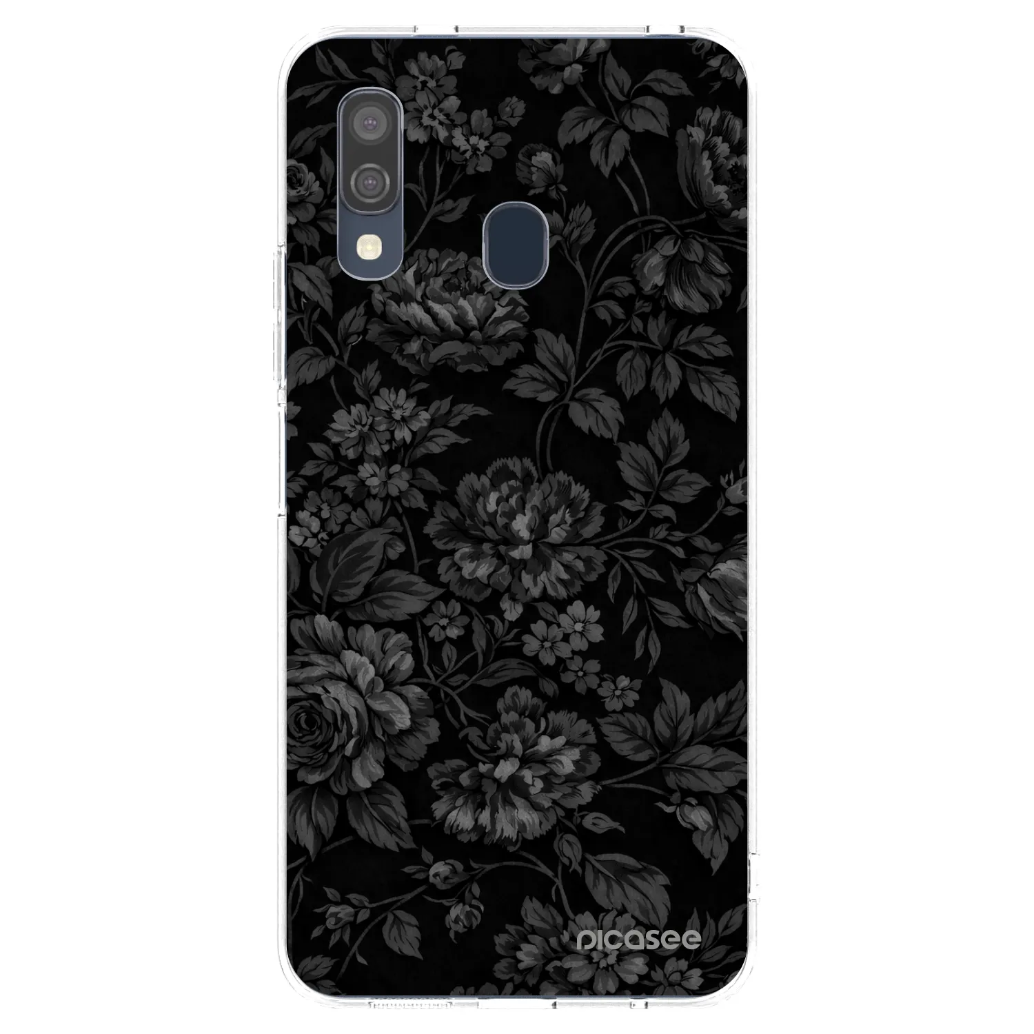 Picasee silikonový průhledný obal pro Samsung Galaxy A40 A405F - Dark Romance