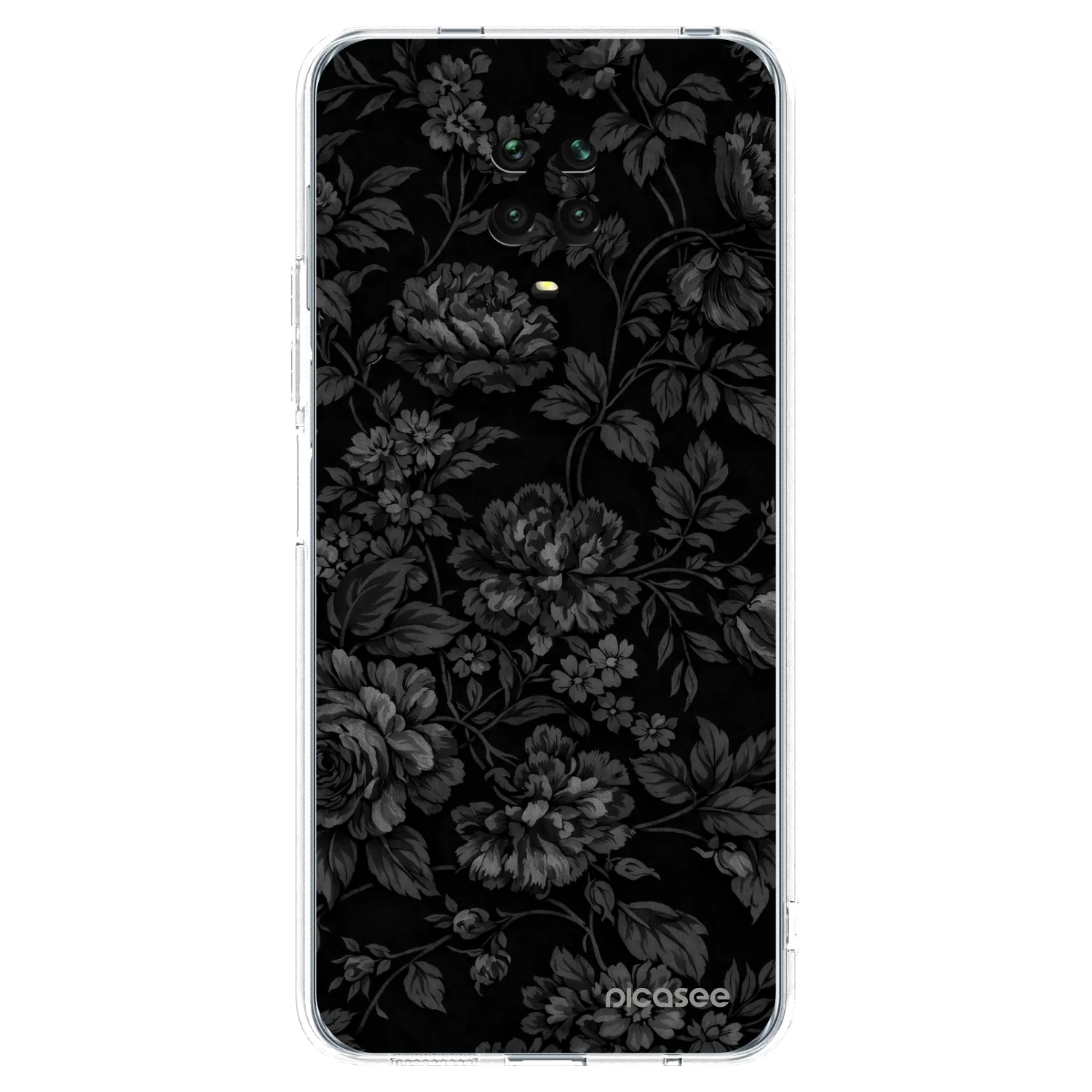 Picasee silikonový průhledný obal pro Xiaomi Redmi Note 9 Pro - Dark Romance