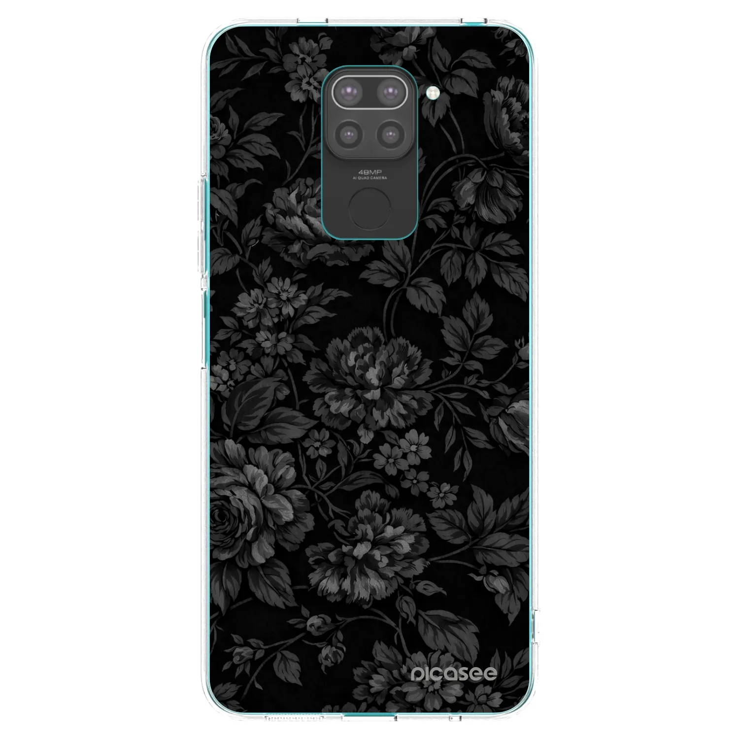 Picasee silikonový černý obal pro Xiaomi Redmi Note 9 - Dark Romance
