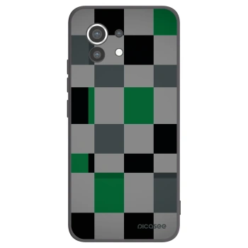 Picasee silikonový černý obal pro Xiaomi Mi 11 - Block Grid