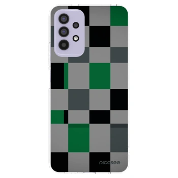 Picasee silikonový průhledný obal pro Samsung Galaxy A32 4G SM-A325F - Block Grid