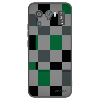Picasee silikonový černý obal pro Xiaomi Mi 11 Ultra - Block Grid