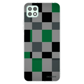 Picasee silikonový průhledný obal pro Samsung Galaxy A22 A226B 5G - Block Grid