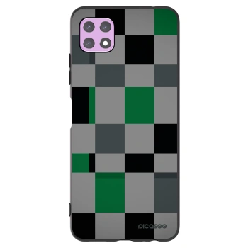 Picasee silikonový černý obal pro Samsung Galaxy A22 A226B 5G - Block Grid