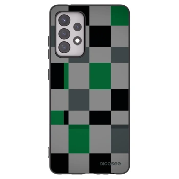 Picasee silikonový černý obal pro Samsung Galaxy A52s 5G A528B - Block Grid
