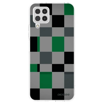 Picasee silikonový průhledný obal pro Samsung Galaxy A22 A225F 4G - Block Grid