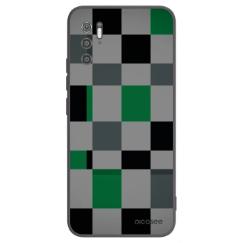 Picasee silikonový černý obal pro Xiaomi Poco M3 Pro 5G - Block Grid