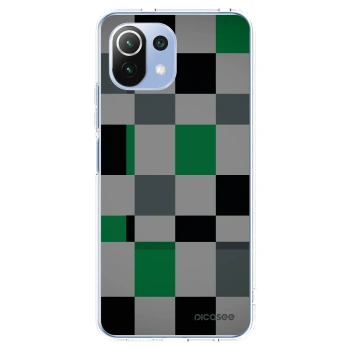 Picasee silikonový průhledný obal pro Xiaomi 11 Lite 5G NE - Block Grid