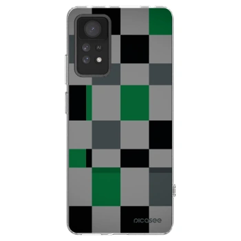 Picasee silikonový průhledný obal pro Xiaomi Redmi Note 11 Pro - Block Grid