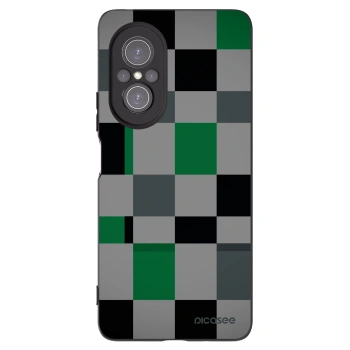 Picasee silikonový černý obal pro Huawei Nova 9 SE - Block Grid