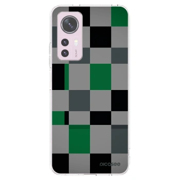 Picasee silikonový průhledný obal pro Xiaomi 12 - Block Grid