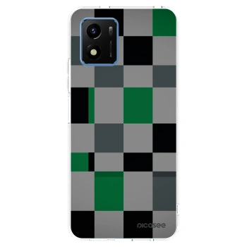 Picasee silikonový průhledný obal pro Vivo Y01 - Block Grid