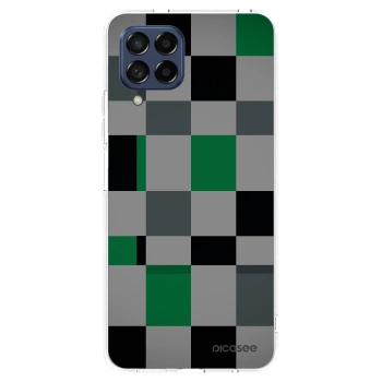 Picasee silikonový průhledný obal pro Samsung Galaxy M53 5G - Block Grid