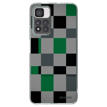 Picasee silikonový průhledný obal pro Xiaomi Redmi Note 11 Pro+ 5G - Block Grid