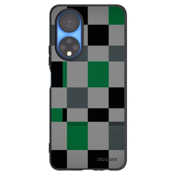 Picasee silikonový černý obal pro Honor X7 - Block Grid