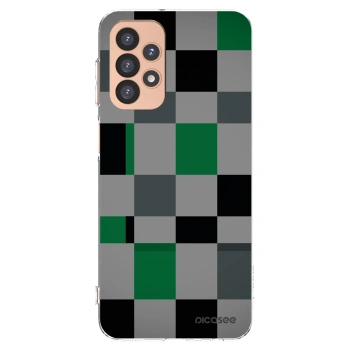 Picasee silikonový průhledný obal pro Samsung Galaxy A23 A236B 5G - Block Grid