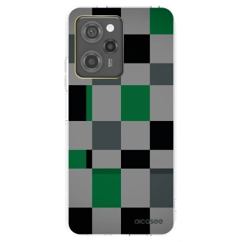 Picasee silikonový černý obal pro Xiaomi Poco X5 Pro - Block Grid