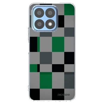 Picasee silikonový průhledný obal pro Honor X8a - Block Grid