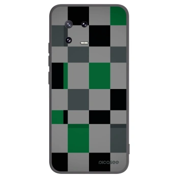Picasee silikonový černý obal pro Xiaomi 13 Pro - Block Grid