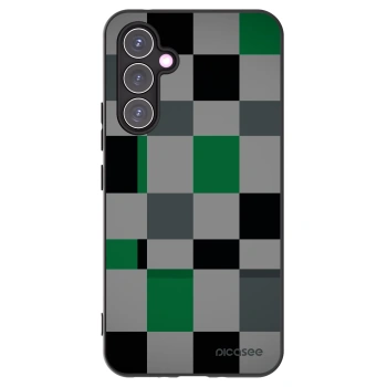 Picasee silikonový černý obal pro Samsung Galaxy A54 5G A546B - Block Grid