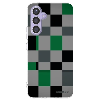 Picasee silikonový průhledný obal pro Samsung Galaxy A54 5G A546B - Block Grid