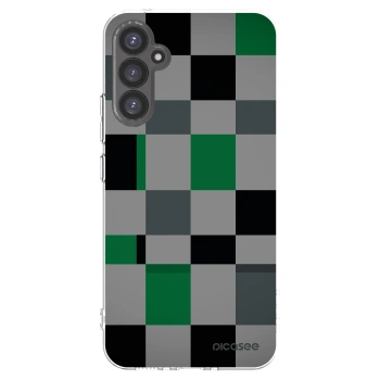 Picasee silikonový průhledný obal pro Samsung Galaxy A34 5G A346B - Block Grid