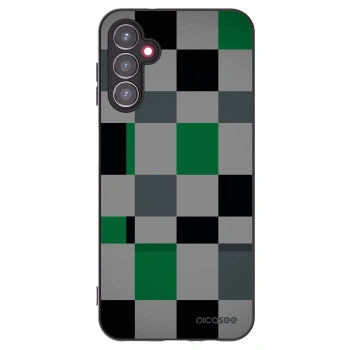 Picasee silikonový černý obal pro Samsung Galaxy A14 5G A146P - Block Grid