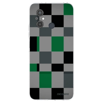 Picasee silikonový průhledný obal pro Xiaomi Redmi 12C - Block Grid